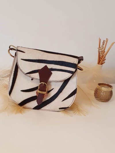 SCHOUDERTASJE ZEBRA PRINT