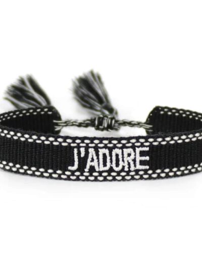 J'adore armbandje zwart