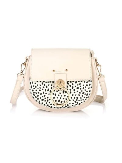 TASJE MET CHEETAHPRINT BEIGE